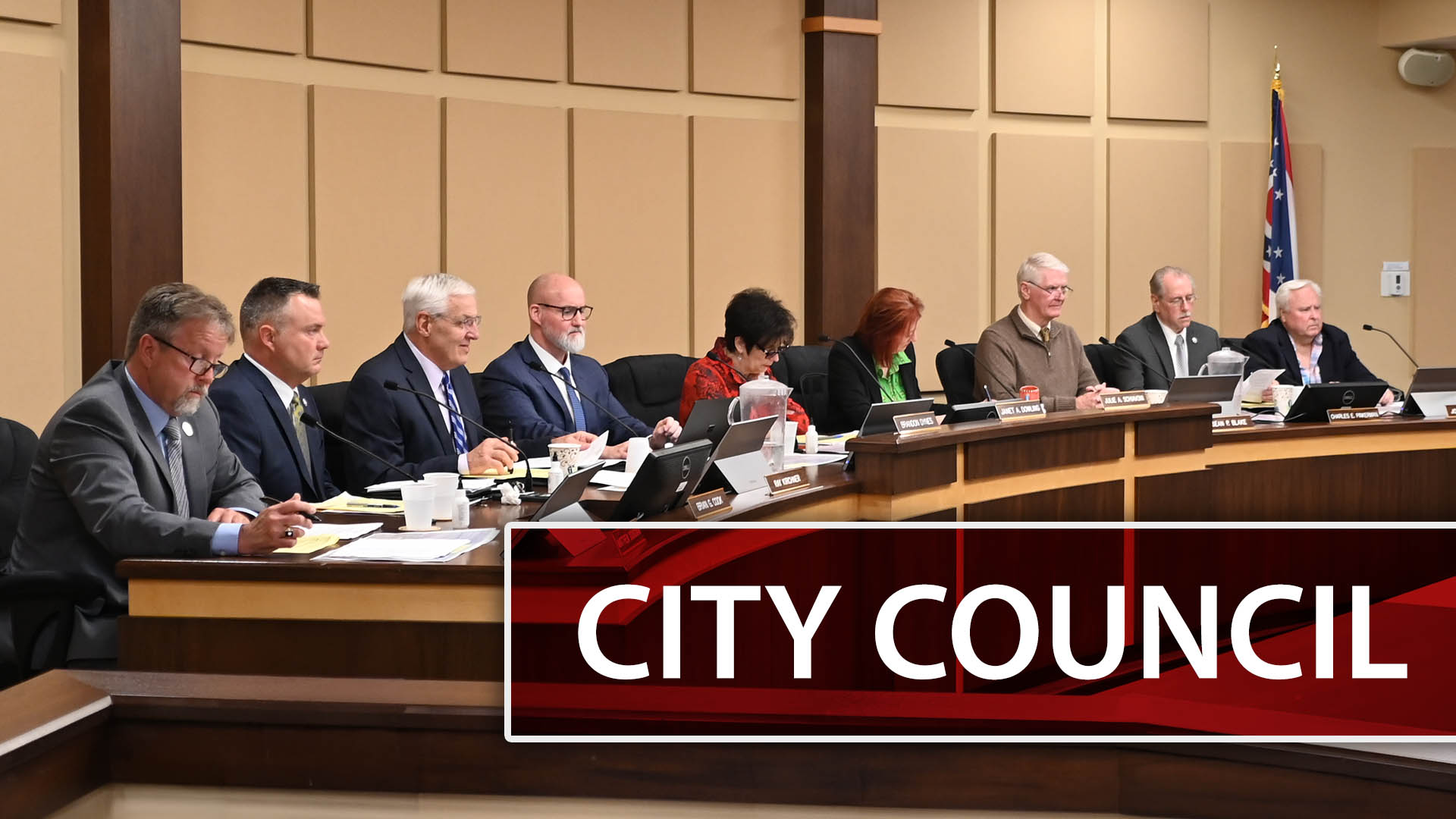 Members of Mentor City Council at the Deas in 2026.