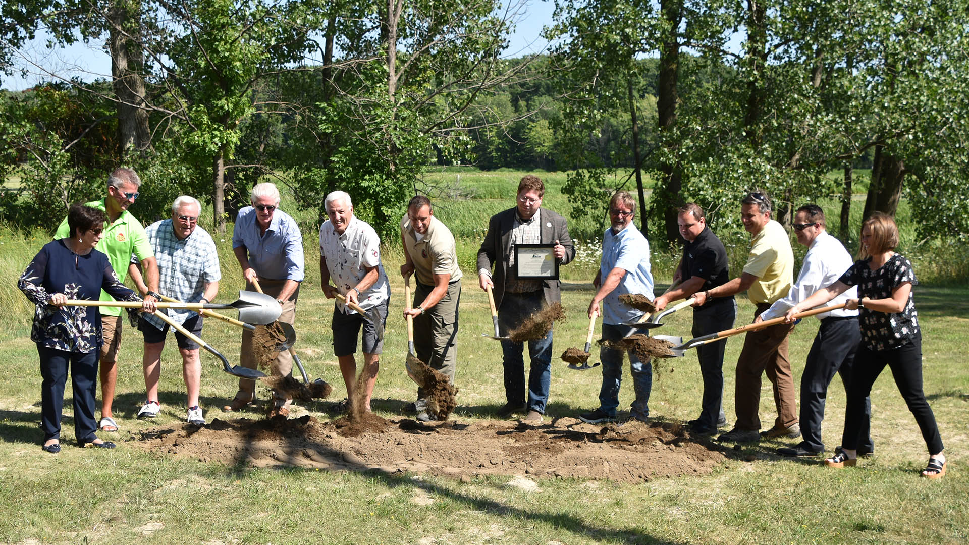 Mentor Lagoons Boardwalk Groundbreaking