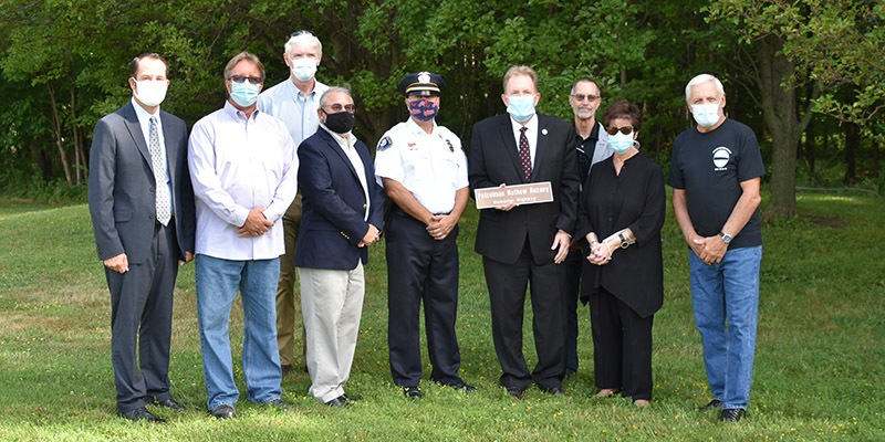 City and State Officials at Mazany Highway Dedication