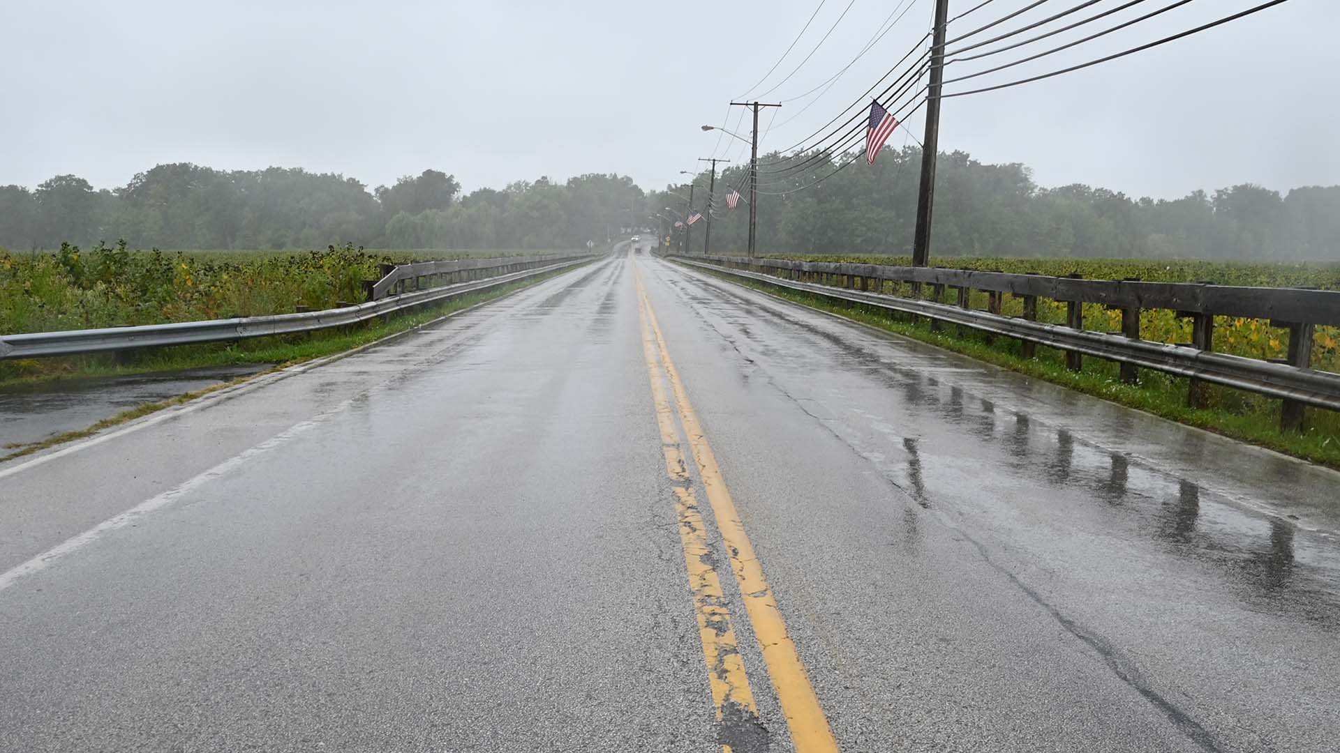 A view of the Corduroy Road causeway in Mentor, Ohio.