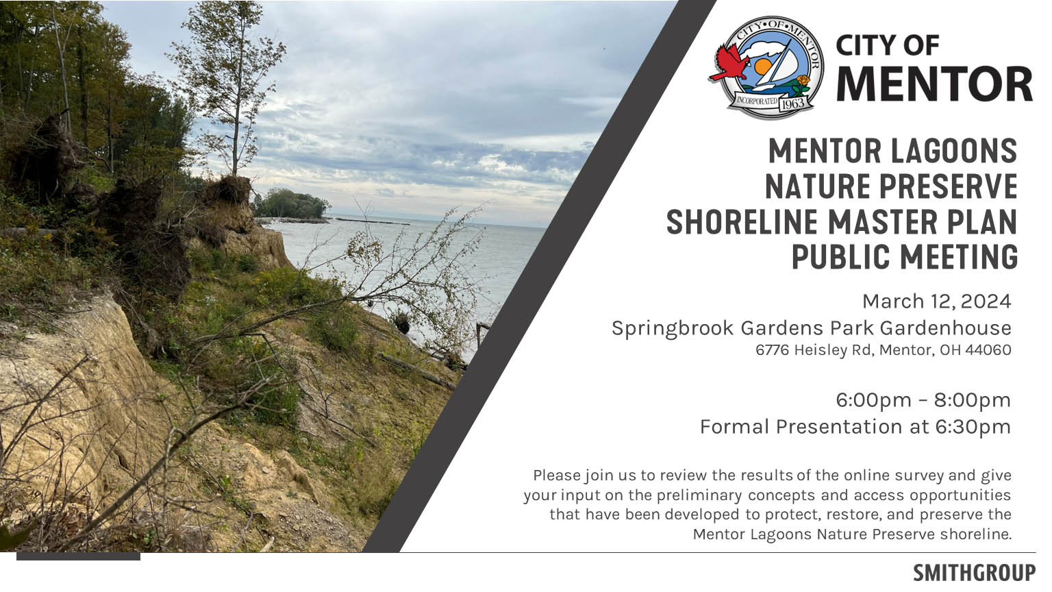 Mentor Lagoons Nature Preserve Master Plan Public Meeting - March 12, 2024