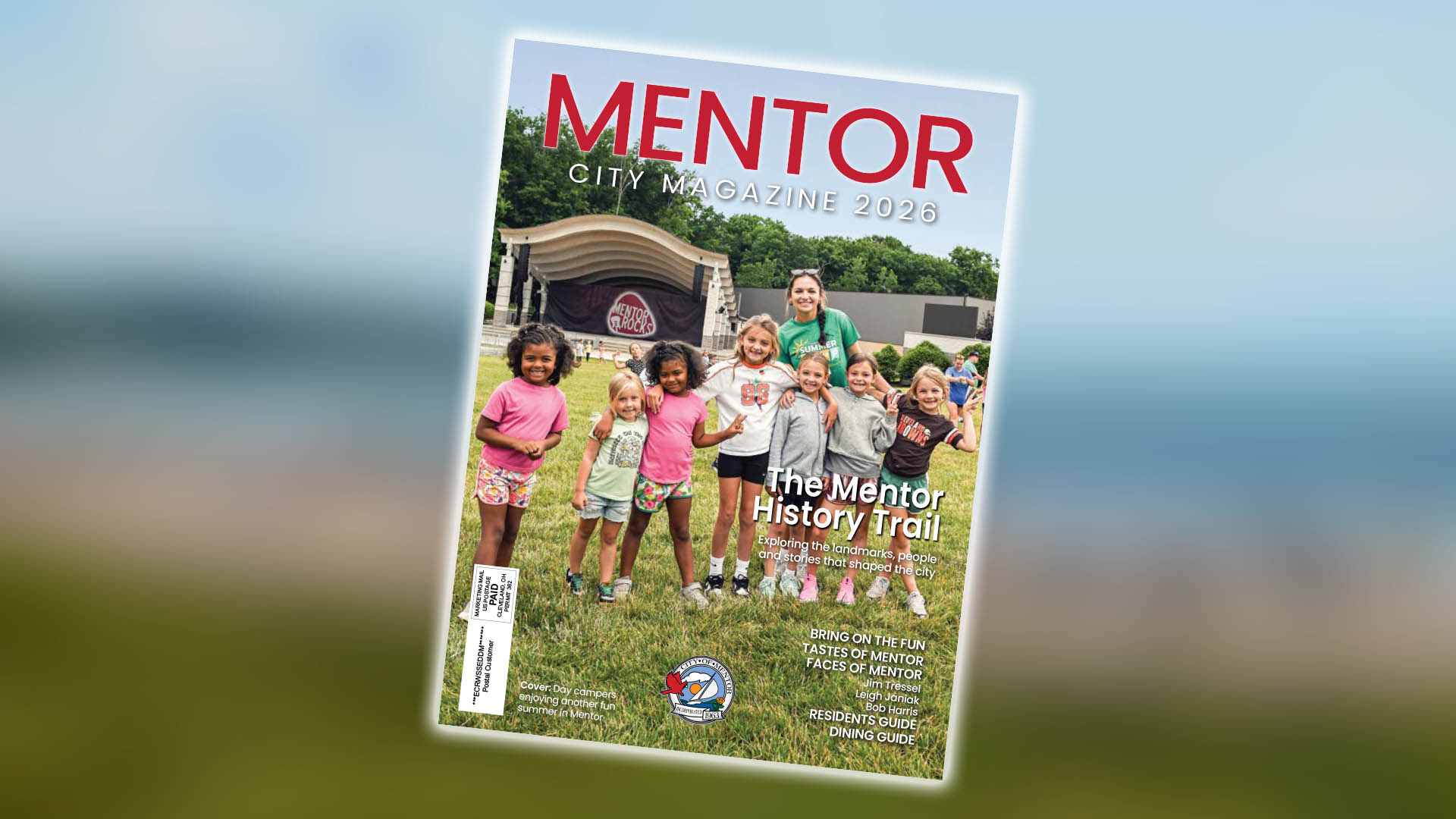 The front cover of the 2026 Mentor City Magazine