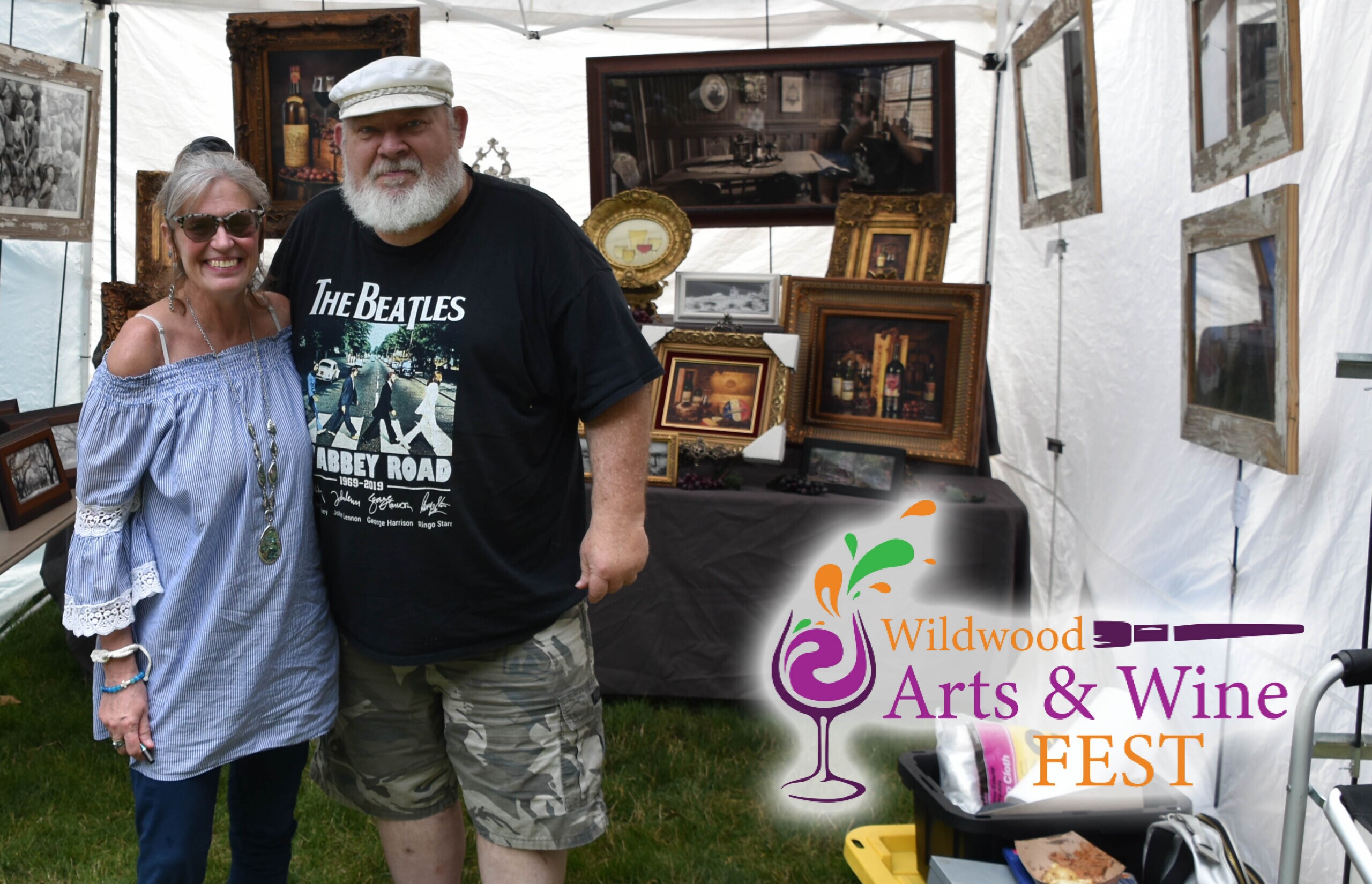 Vendors at the Wildwood Arts & Wine Fest