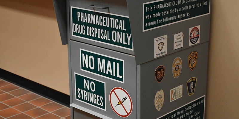 Mentor Police Department Drug Disposal Bin