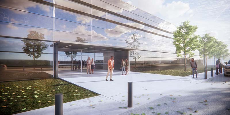 Cleveland Clinic Mentor Hospital Entrance Rendering