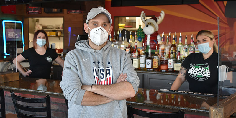 Happy Moose Copes With COVID