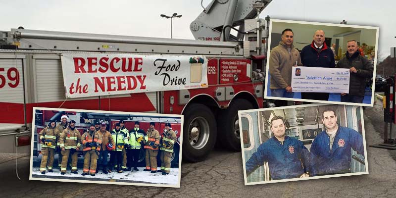 Mentor FIre Rescue the Needy Food Drive