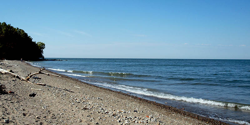 Lake Erie Shore at Mentor Lagoons Nature Preserve