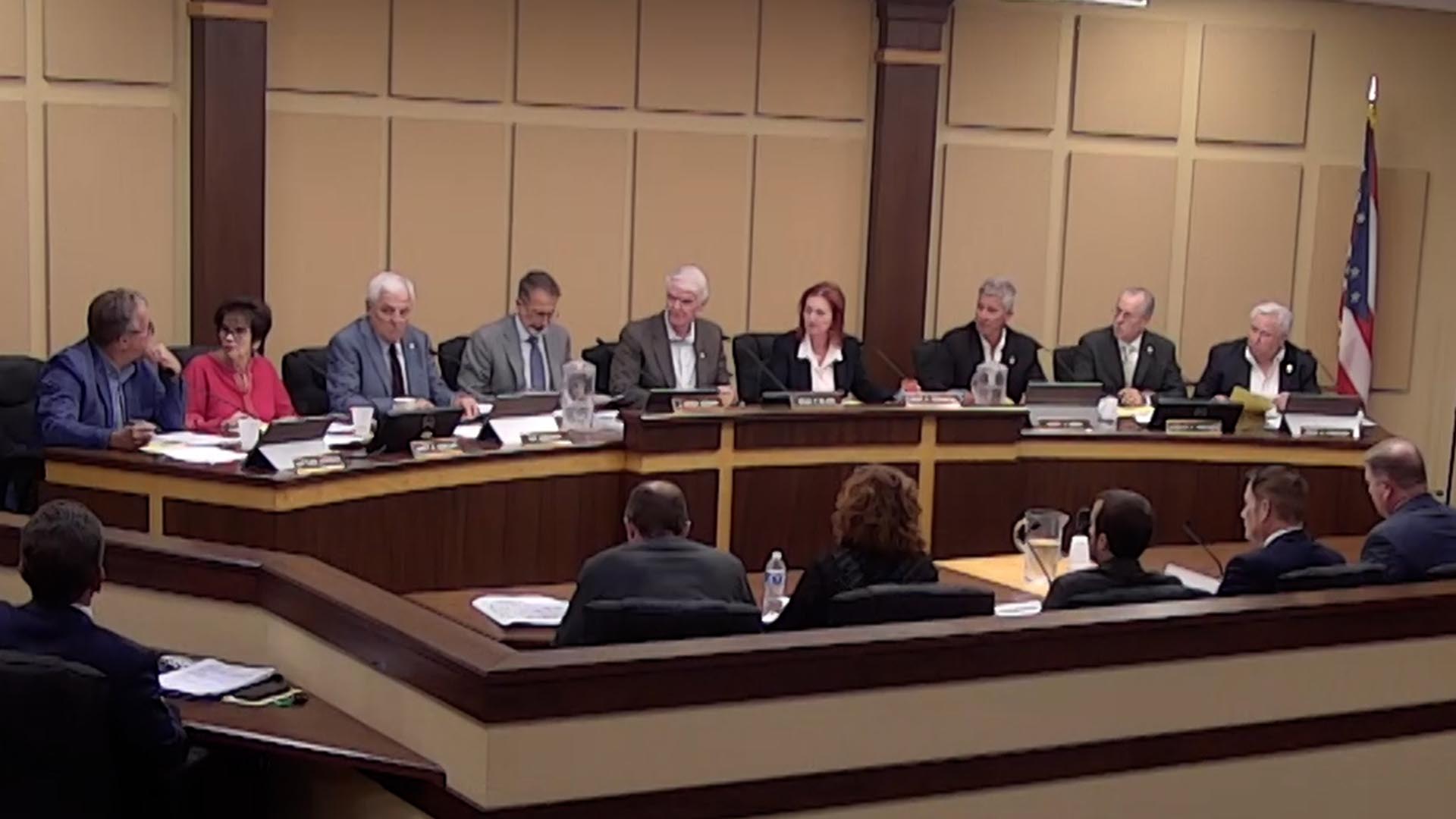 An image of Mentor City Council during the September 16, 2025, meeting.