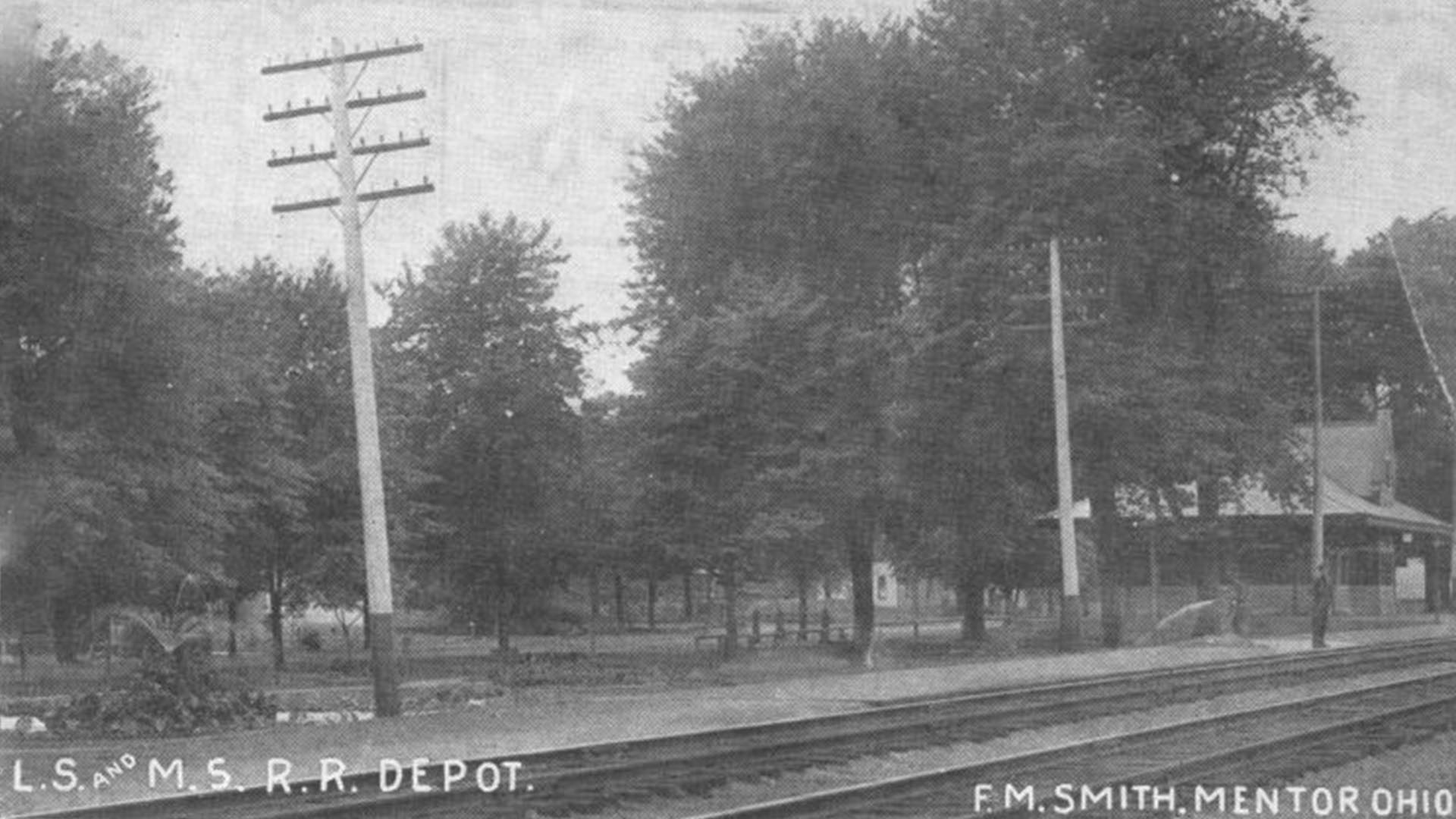 Mentor Depot on Station Street c 1900