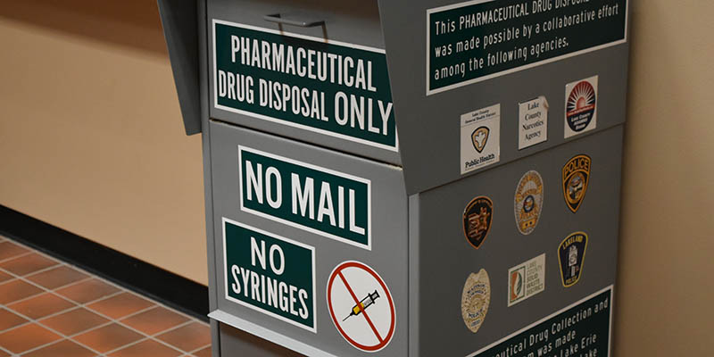 Mentor Police Department Drug Disposal Bin