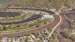 Mentor Lagoons Marina Google Aerial