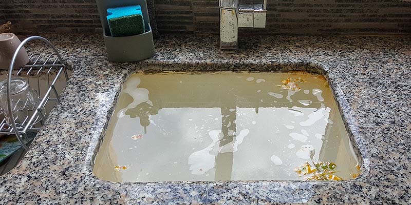 Clogged Kitchen Sink