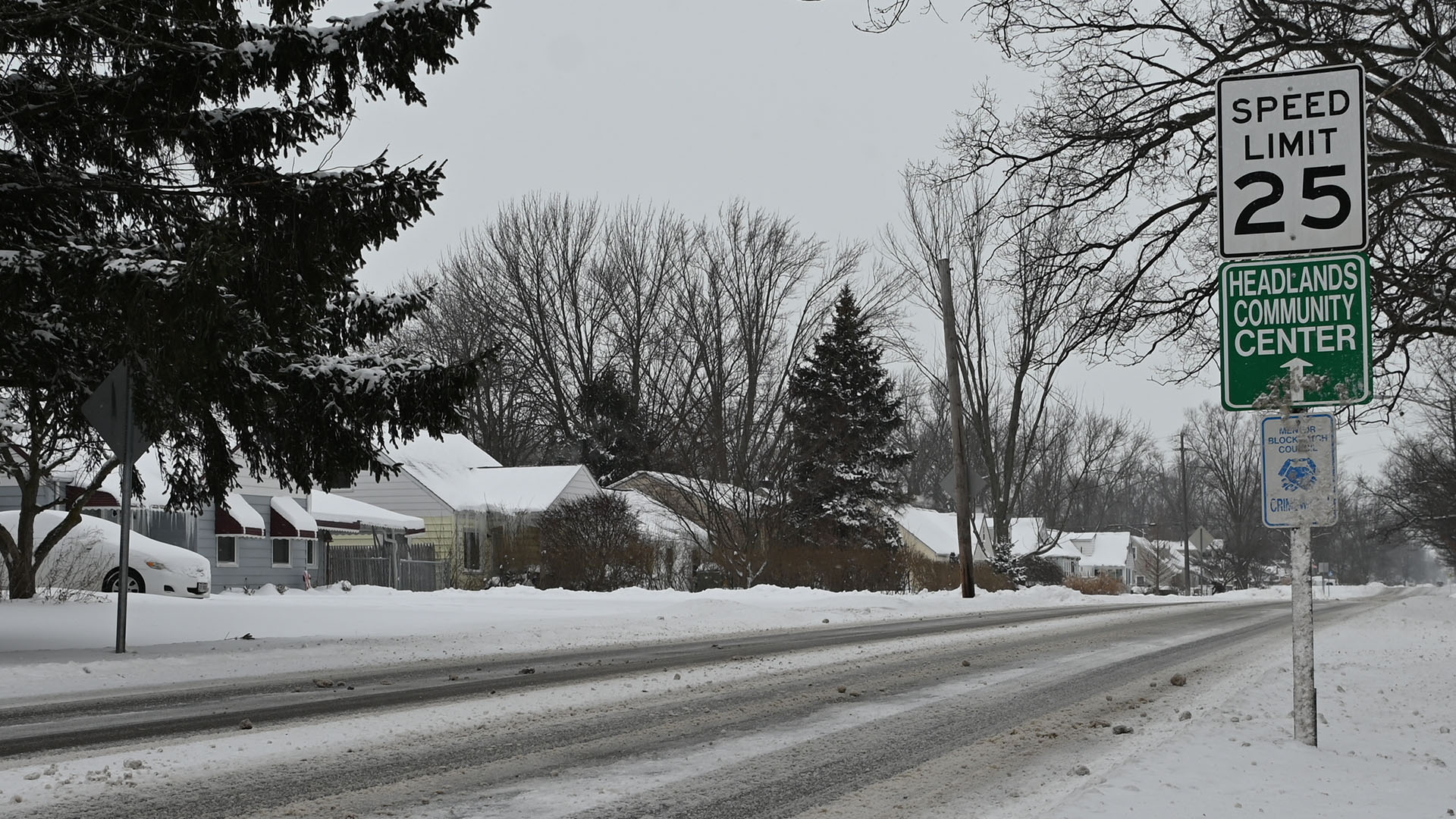 Corduroy Road on a Snowy Day