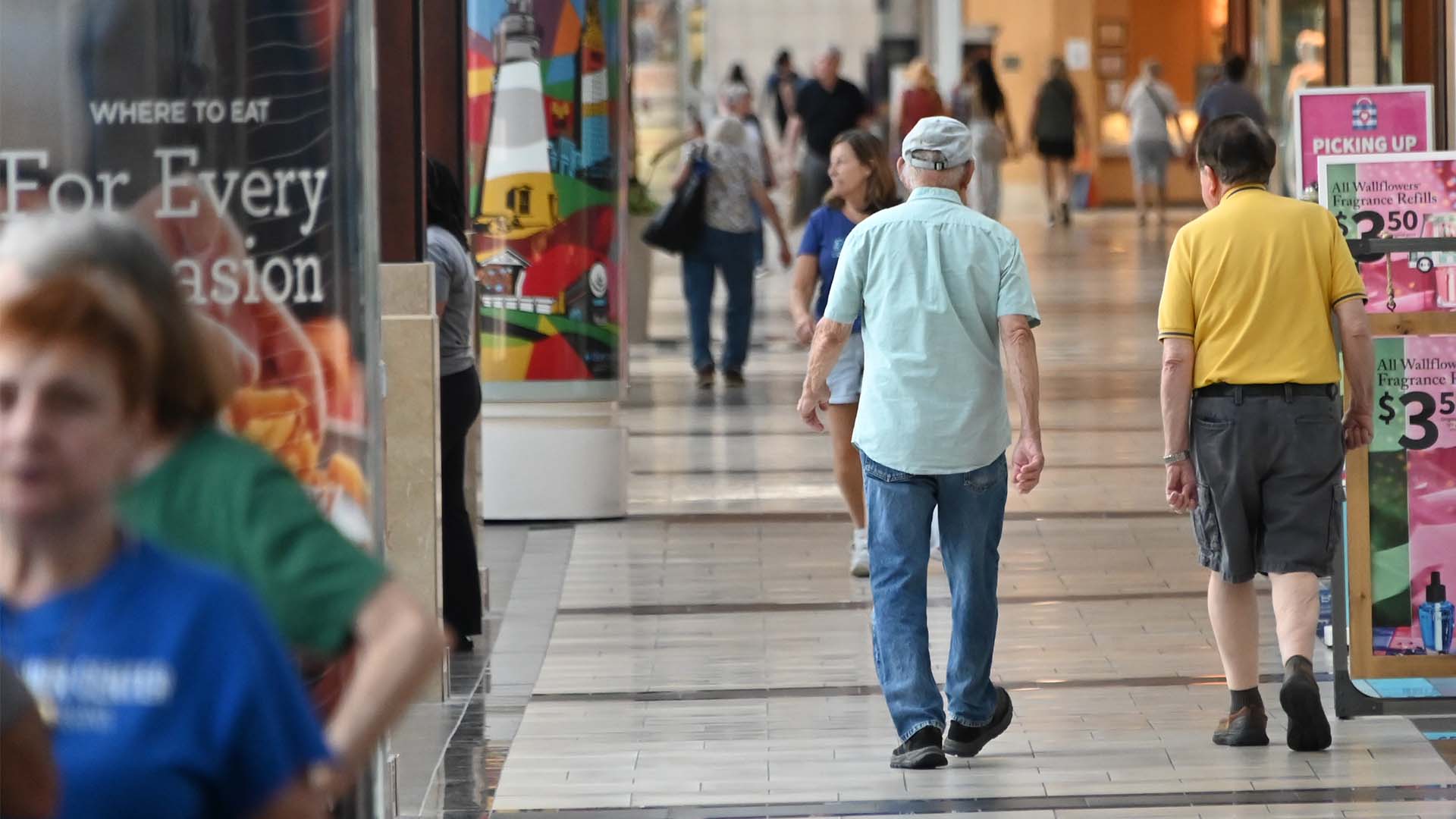Interior of the Great Lakes Mall in Mentor, Ohio.