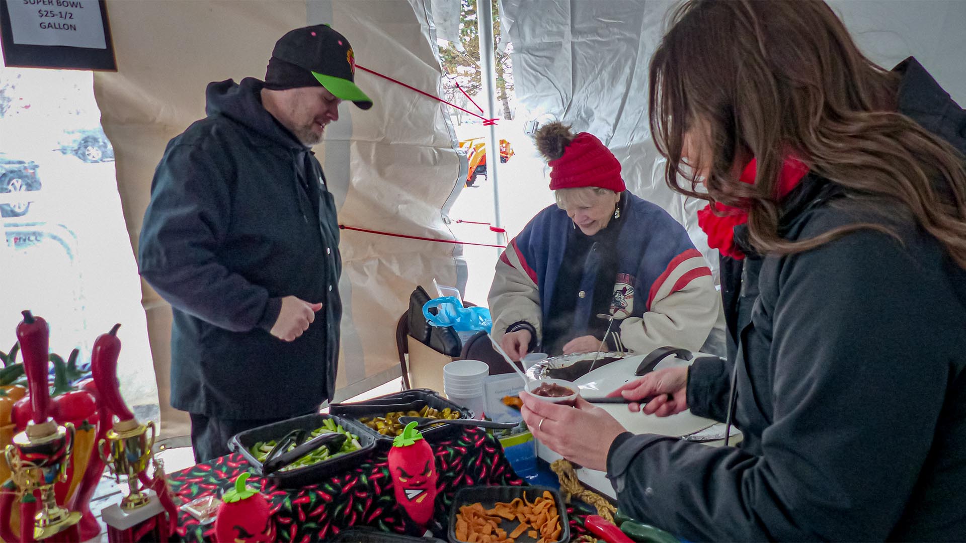 Participants in Mentor's Chilly Chili Cook Off