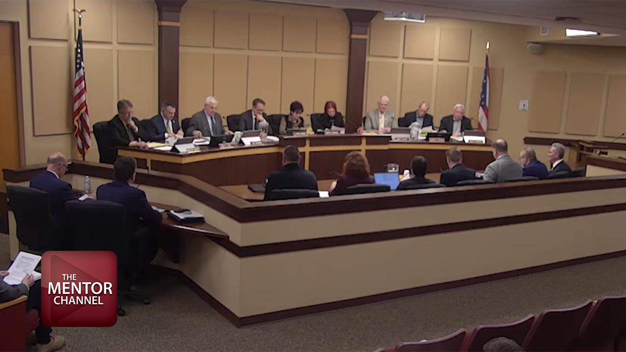 A still image of Mentor City Council Meeting on the Mentor Channel.