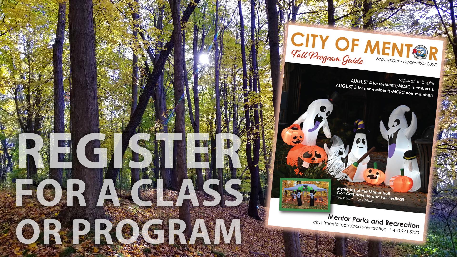 Click this image to download a PDF copy of the 2025 Mentor Recreation Fall Program Guide.