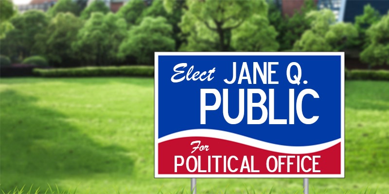 Political Yard Sign