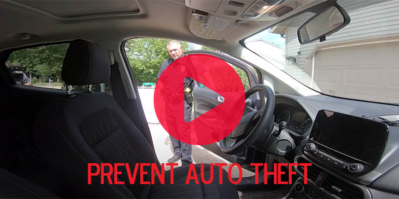 Prevent auto theft by locking your car doors